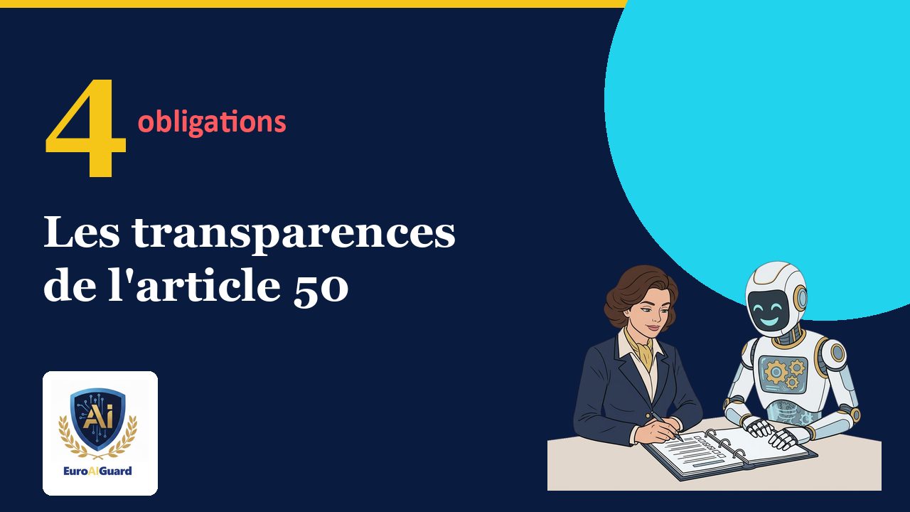 Les quatre transparences de l'article 50